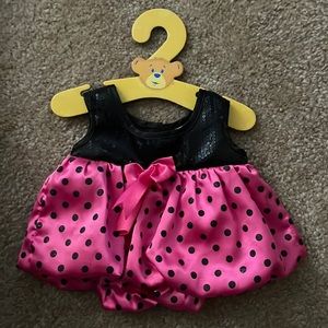 Build-a-Bear polka dot party dress